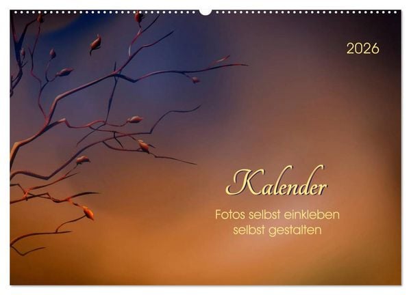 Kalender, Fotos selbst einkleben, selbst gestalten (Wandkalender 2026 DIN A2 quer), CALVENDO Monatskalender