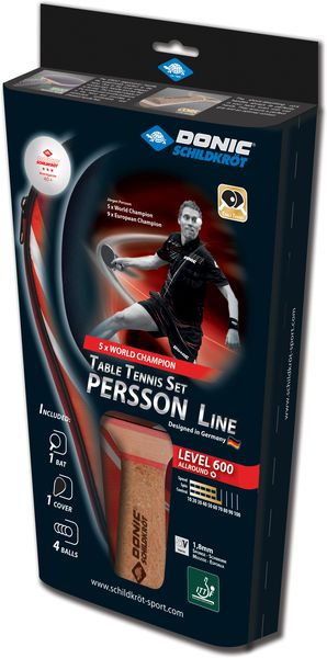 TT-Set PERSSON 600 Geschenkset, 1x Schläger LV600 Kork