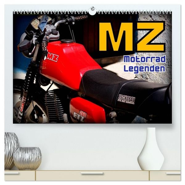 Motorrad-Legenden - MZ (hochwertiger Premium Wandkalender 2026 DIN A2 quer), Kunstdruck in Hochglanz