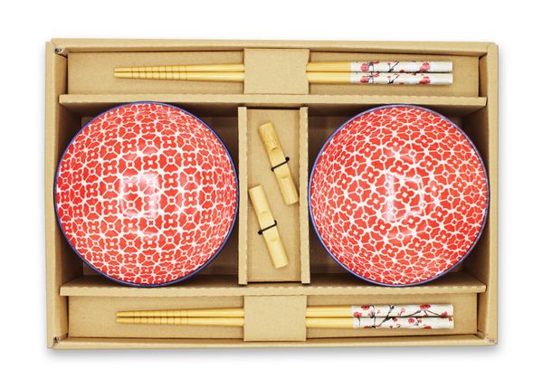 '''Rote Blüte'' Chinesisches Geschenkset'