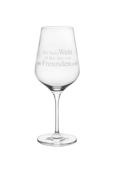 'Räder Weinglas ''Der Beste Wein ist der…'', D: 8,5cm'