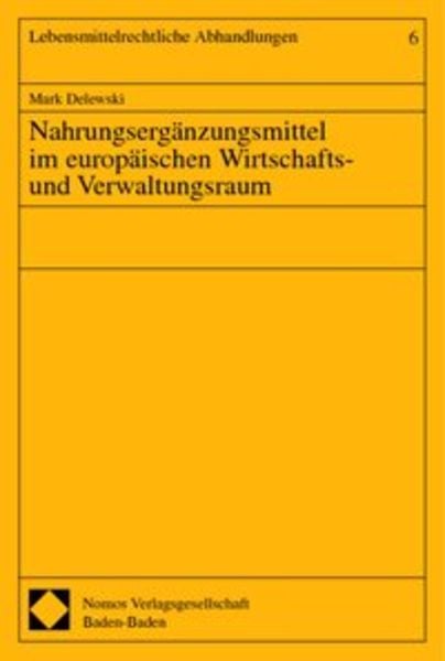 Nahrungsergänzungsmittel im europäischen Wirtschafts- und Verwaltungsraum