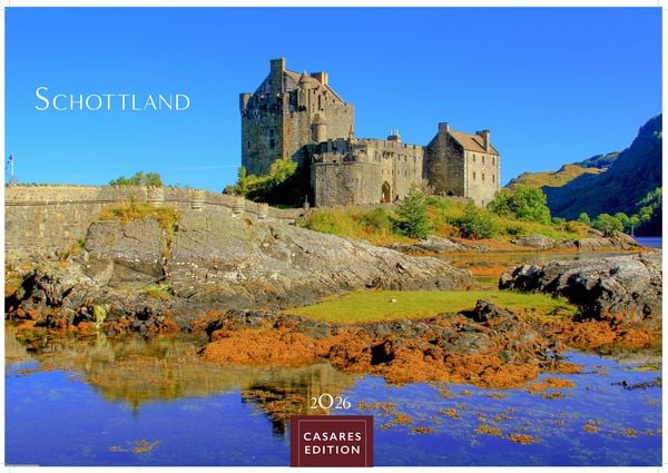 Schottland Kalender 2026 – Wandkalender | Fotokalender England 35x50cm Grosses Format - Faszinierende Bilder von schottischen Highlands, Lochs, Küsten
