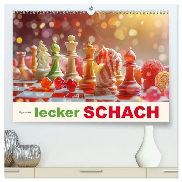 Lecker Schach (hochwertiger Premium Wandkalender 2026 DIN A2 quer), Kunstdruck in Hochglanz