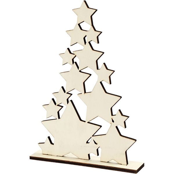 Creativ Company Weihnachtsbaum, H 29,8 cm, T 4 cm, B 21,5 cm, 1 Stk,