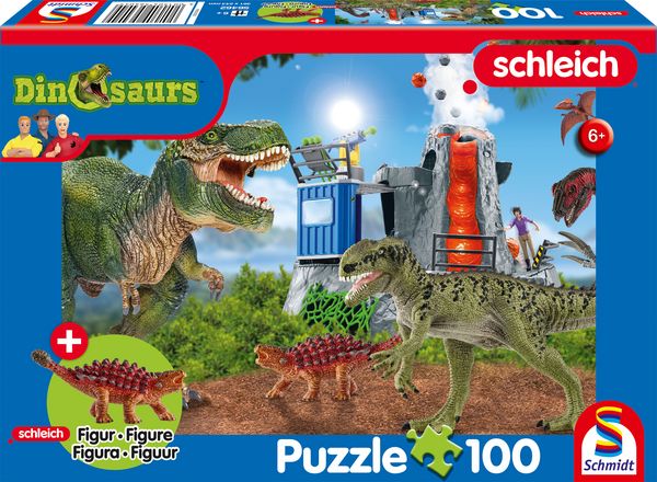 KIPU100T. Schleich Dinosaurs, Dinosaurier der Urzeit mit Add-on