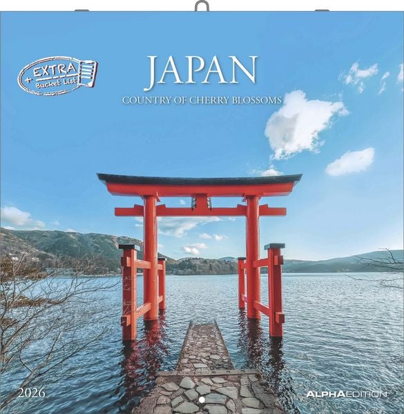 Japan 2026 - Wand-Kalender - Broschüren-Kalender - 30x30 - 30x60 geöffnet - Reise-Kalender