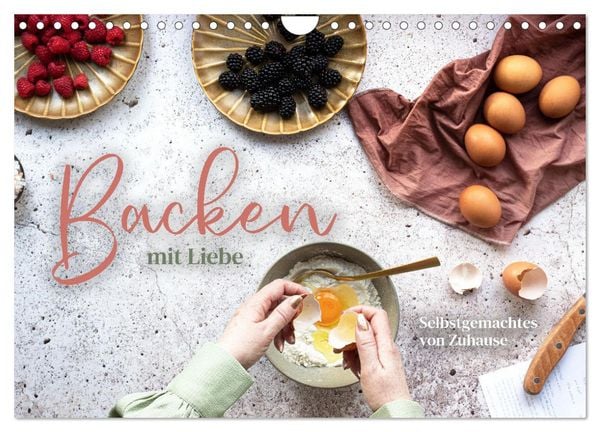 Backen mit Liebe - Selbstgemachtes von Zuhause (Wandkalender 2026 DIN A4 quer), CALVENDO Monatskalender