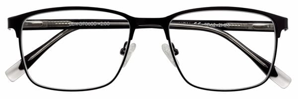 Lesebrille BEN, schwarz, +1.00 dpt mit Etui