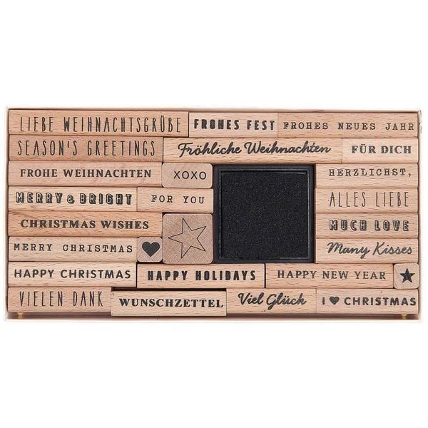 Stempelset Merry Christmas, Mixed type , 26 Stempel