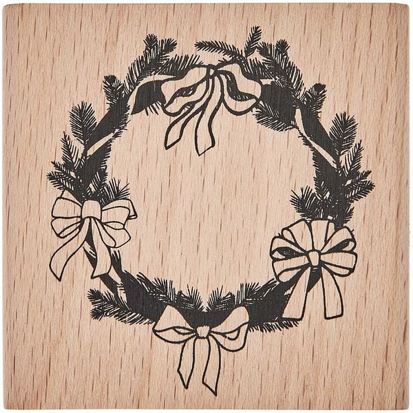 Stempel Kranz / Schleifen 70 x 70 mm