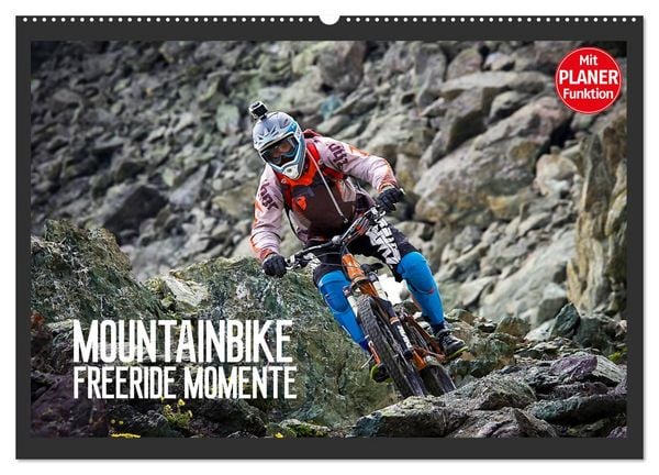 Mountainbike Freeride Momente (Wandkalender 2026 DIN A2 quer), CALVENDO Monatskalender