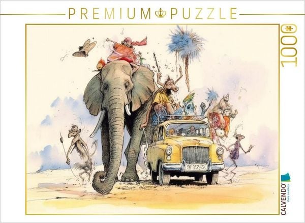 CALVENDO Puzzle Mit dem Auto unterwegs | 1000 Teile Lege-Größe 64x48cm Foto-Puzzle für glückliche Stunden