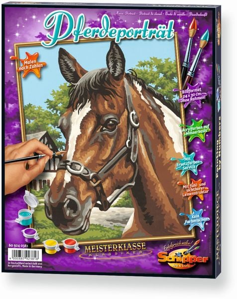 Schipper 609240381 - Malen nach Zahlen: Pferdeportrait
