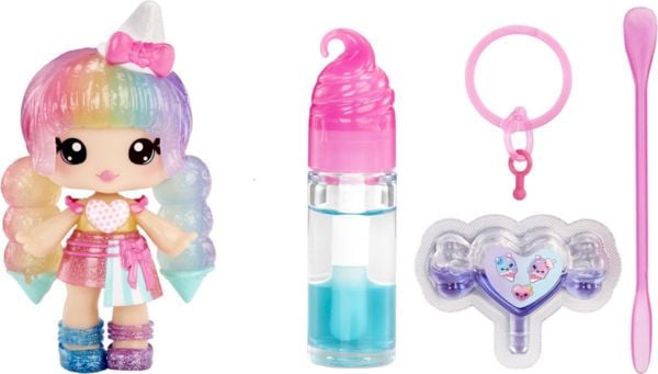 Yummiland Lip Gloss Doll- Mystery Color Change - Stephie Snowcone