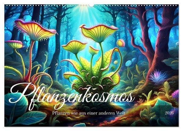 Pflanzenkosmos - Pflanzen wie aus einer anderen Welt (Wandkalender 2026 DIN A2 quer), CALVENDO Monatskalender