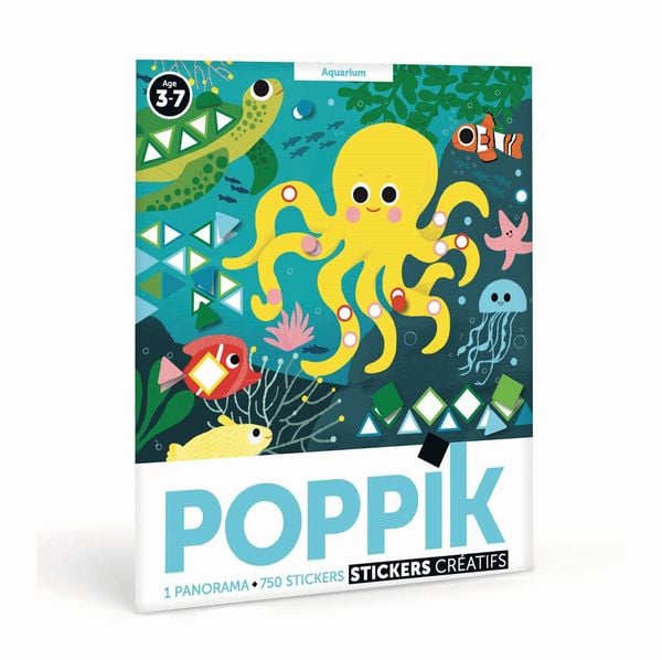 POPPIK Sticker Panorama Poster Aquarium