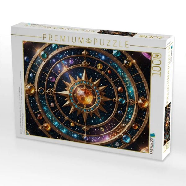 CALVENDO Puzzle Ein Motiv aus dem Kalender: Sternzeichen Statuen - ein farbenfroher AI Kalender | 1000 Teile Lege-Größe 64x48cm Foto-Puzzle für glückl