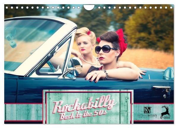 Rockabilly - Back to the 50s (Wandkalender 2026 DIN A4 quer), CALVENDO Monatskalender