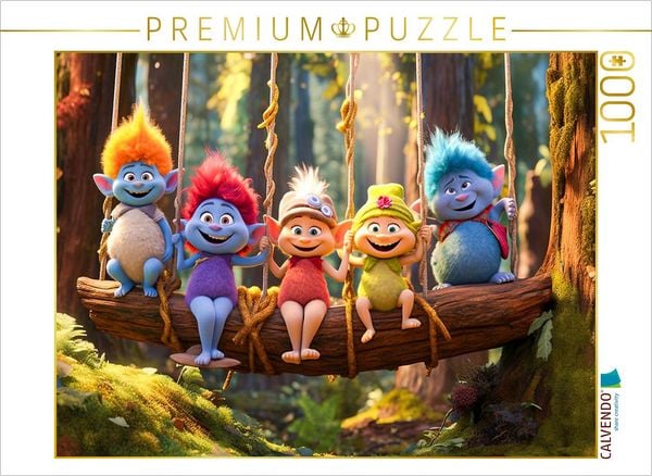 CALVENDO Puzzle ... wir schaukeln | 1000 Teile Lege-Größe 64x48cm Foto-Puzzle für glückliche Stunden