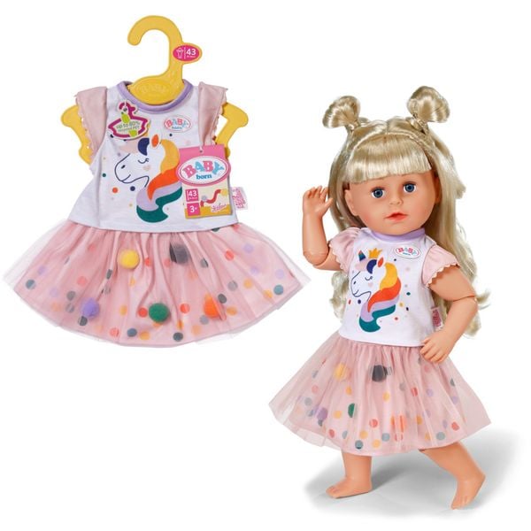 BABY born Einhornkleid mit Tutu 43cm