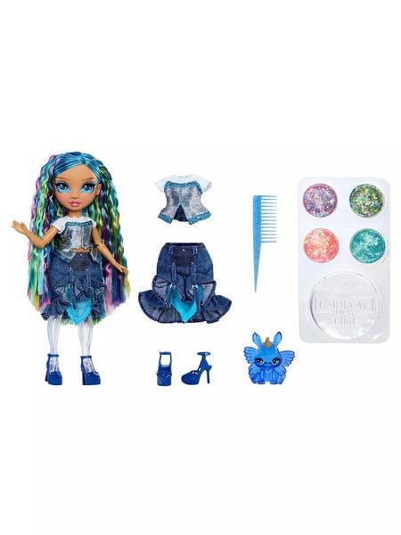 Rainbow High Rainbow Shimmers with Slime Fashion Doll - Skyler (blue)