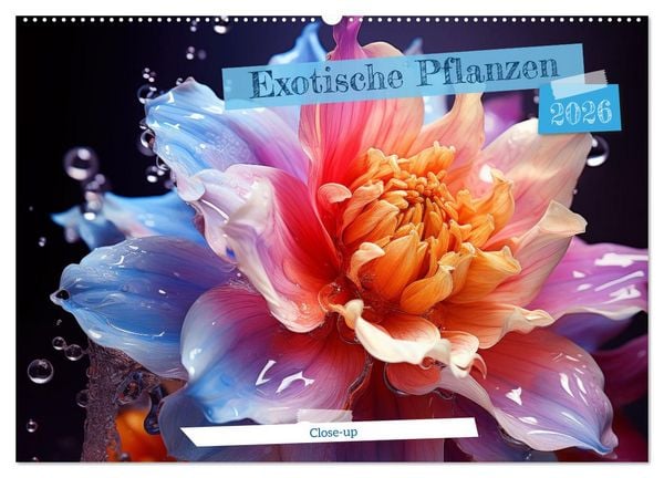 Exotische Pflanzen Close-up (Wandkalender 2026 DIN A2 quer), CALVENDO Monatskalender