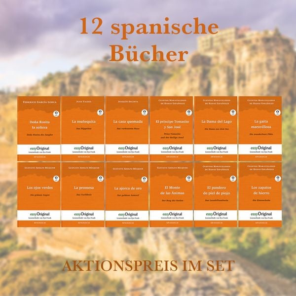12 spanische Bücher (Bücher + Audio-Online) - Lesemethode von Ilya Frank