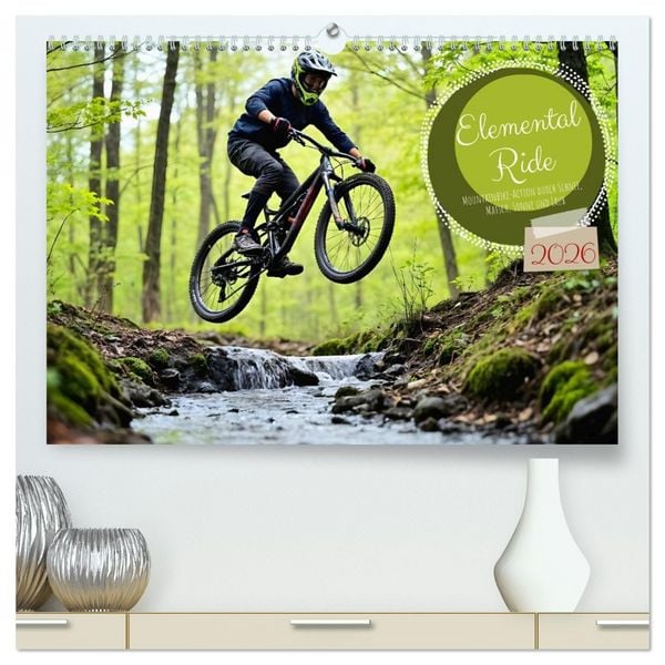 Elemental Ride. Mountainbike-Action durch Schnee, Matsch, Sonne und Laub (hochwertiger Premium Wandkalender 2026 DIN A2 quer), Kunstdruck in Hochglanz