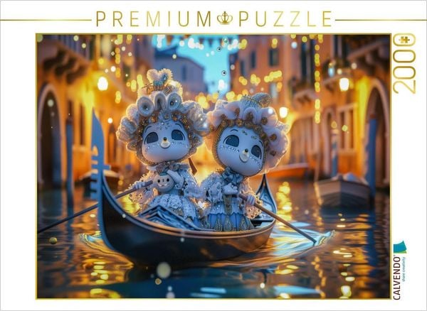 CALVENDO Puzzle Karneval in Venedig | 2000 Teile Lege-Größe 90x67cm Foto-Puzzle für glückliche Stunden