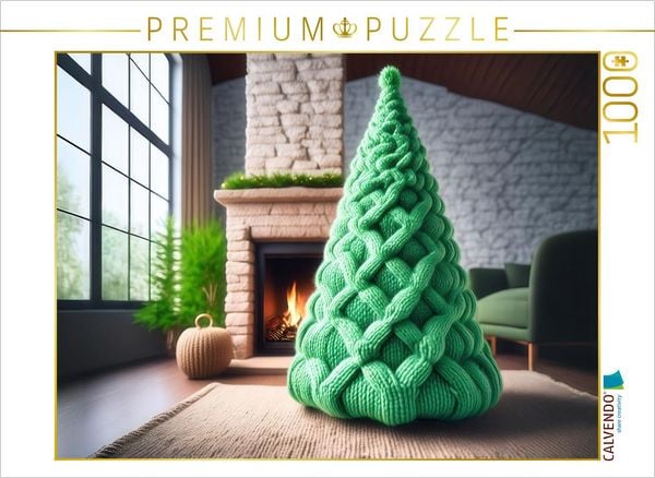 CALVENDO Puzzle Weihnachtsstrick | 1000 Teile Lege-Größe 64x48cm Foto-Puzzle für glückliche Stunden