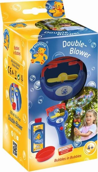 PUSTEFIX Double-Blower Ventilator, Seifenblasen Spaß mit höchstem Spielwert