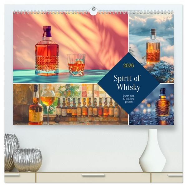 Spirit of Whisky (hochwertiger Premium Wandkalender 2026 DIN A2 quer), Kunstdruck in Hochglanz