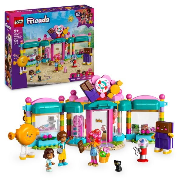 LEGO Friends 42649 Heartlake City Süßwarenladen, Spielzeug mit Figuren