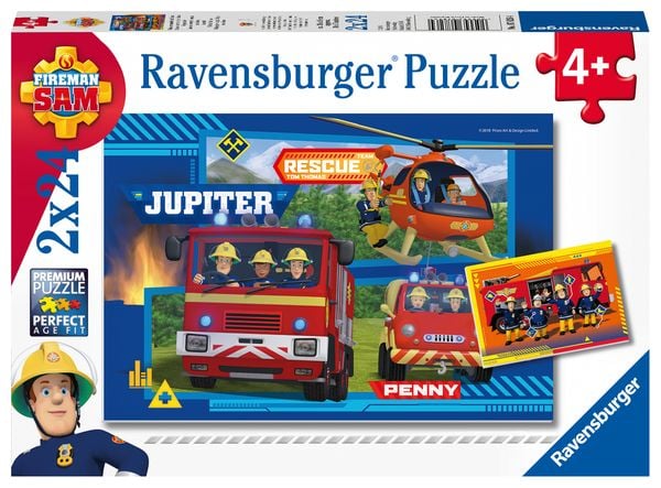 Puzzle Ravensburger Wasser marsch mit Sam 2 X 24 Teile
