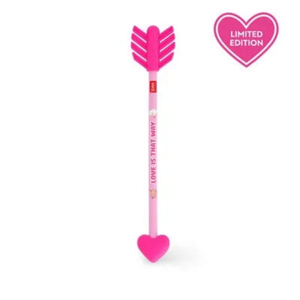 Legami Bleistift mit 2 duftenden Radiergummis - Go Cupid! - Arrow