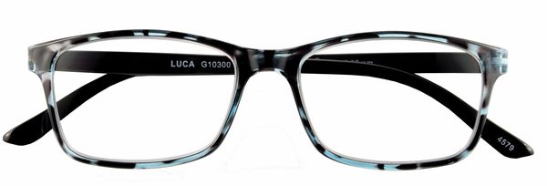 Lesebrille LUCA, blau havanna, +1.00 dpt