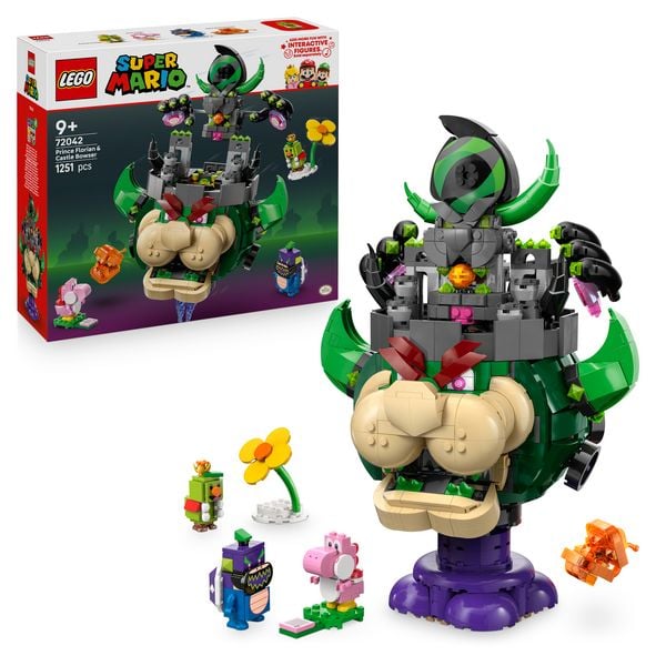LEGO Super Mario 72042 Prinz Florian & Schloss-Bowser, Kinder Spielzeug