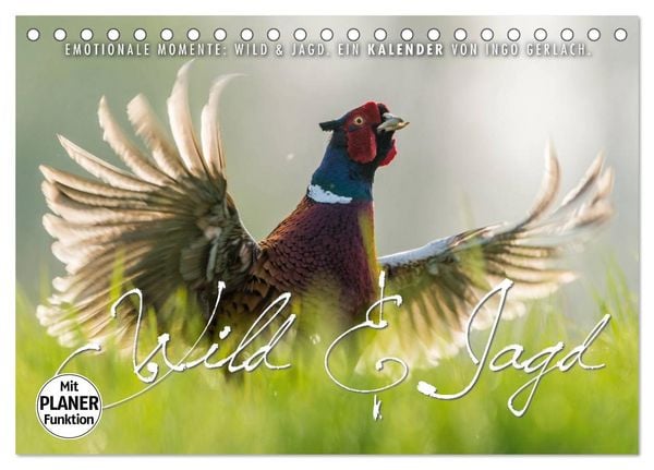 Emotionale Momente: Wild und Jagd. (Tischkalender 2026 DIN A5 quer), CALVENDO Monatskalender