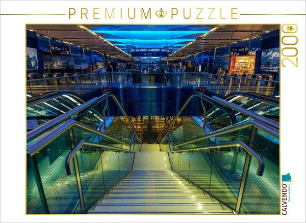 CALVENDO Puzzle Metro Station | 2000 Teile Lege-Größe 90x67cm Foto-Puzzle für glückliche Stunden