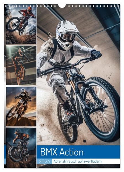 BMX Action (Wandkalender 2026 DIN A3 hoch), CALVENDO Monatskalender