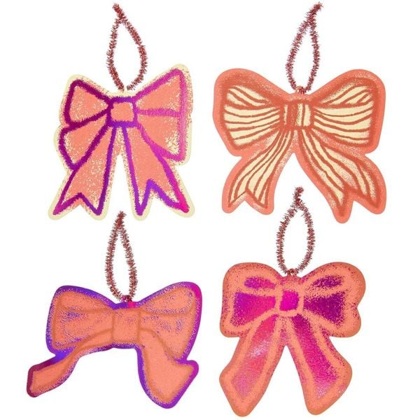 Geschenkanhänger L, Schleifen, Airbrush