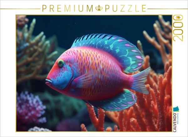 CALVENDO Puzzle Papageifisch | 2000 Teile Lege-Größe 90x67cm Foto-Puzzle für glückliche Stunden