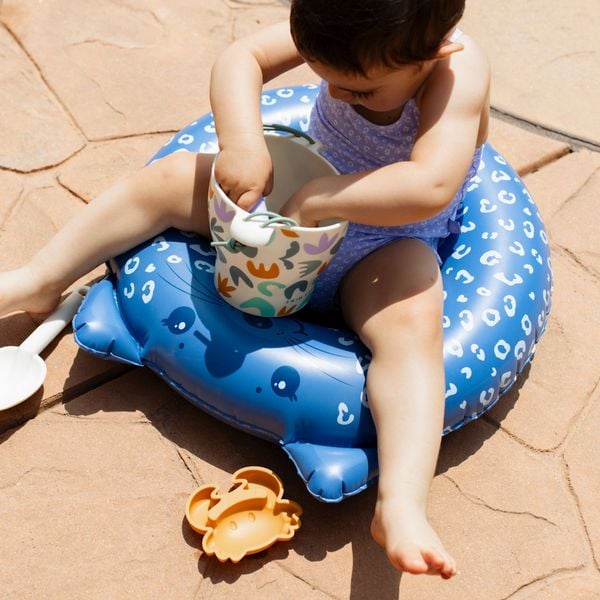 Schwimmring Tier Leopard blau, 55cm