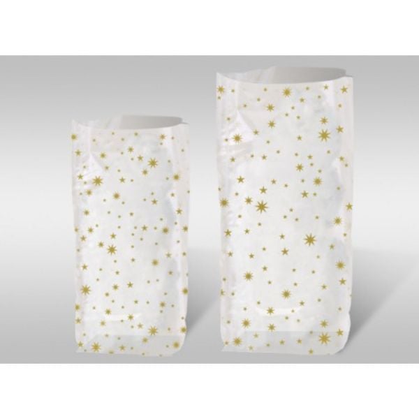URSUS Geschenk-Bodenbeutel Geschenk-Bodenbeutel, Sterne, 9,5 x 16 cm