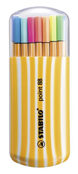 STABILO Fineliner point 88, 20er Zebrui Neon