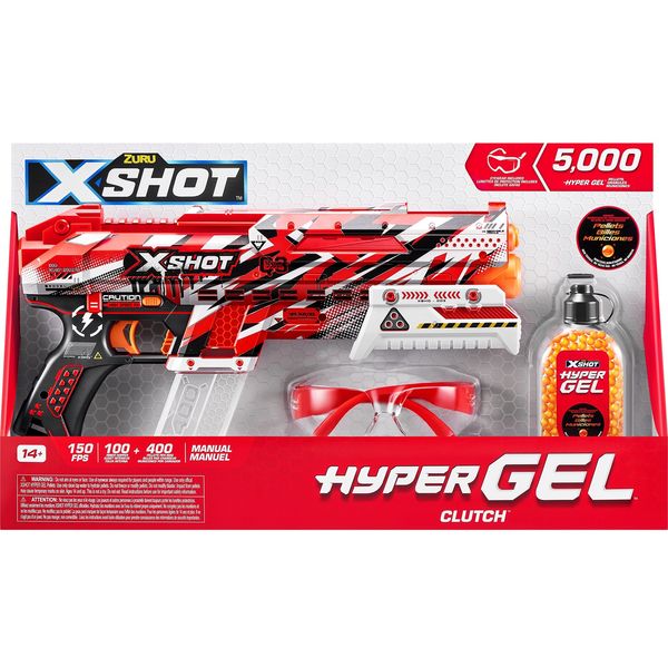 XSHOT - Hyper Gel Clutch Blaster mit Gel-Kugeln - EN71