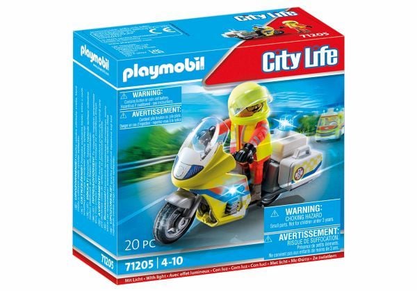 PLAYMOBIL® City Life 71205 Notarzt-Motorrad mit Blinklicht