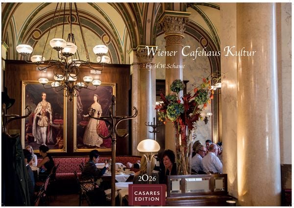 Wiener Caféhaus Kultur Kalender 2026 – Wandkalender | Fotokalender| Österreich Kalender | Alpenländer 35x50cm Grosses Format | Historische & Kulturell