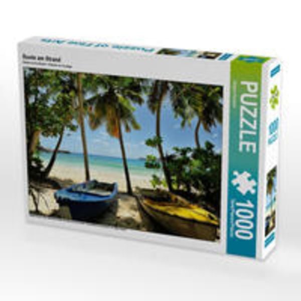 CALVENDO Puzzle Boote am Strand 1000 Teile Lege-Größe 64 x 48 cm Foto-Puzzle Bild von Jürgen Feuerer